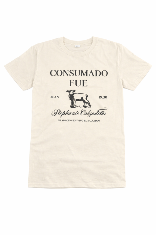 T-SHIRT: "CONSUMADO FUE"